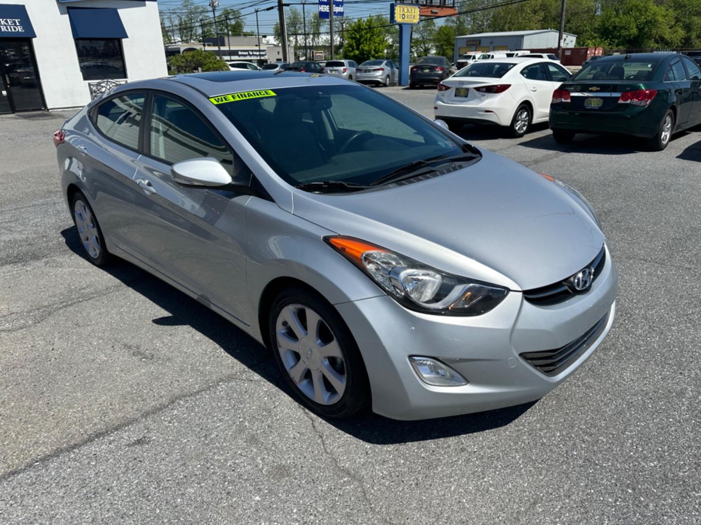 2013 SILVER Hyundai Elantra Limited (5NPDH4AE3DH) with an 1.8L L4 DOHC 16V engine, 6-Speed Automatic transmission, located at 1254 Manheim Pike, Lancaster, PA, 17601, (717) 393-9133, 40.062870, -76.323273 - Photo#2